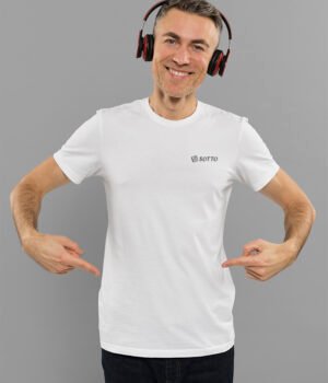 Polera blanca para hombre